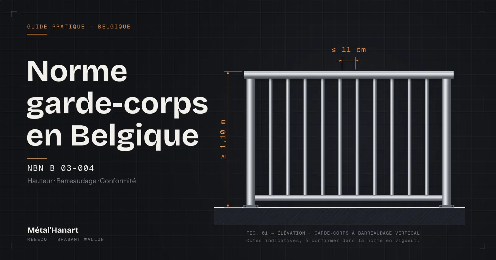 Norme garde corps en Belgique : ce qu&rsquo;un particulier doit savoir avant de commander